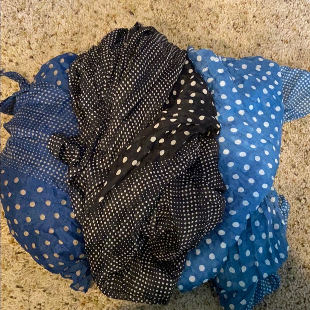 3 scarves